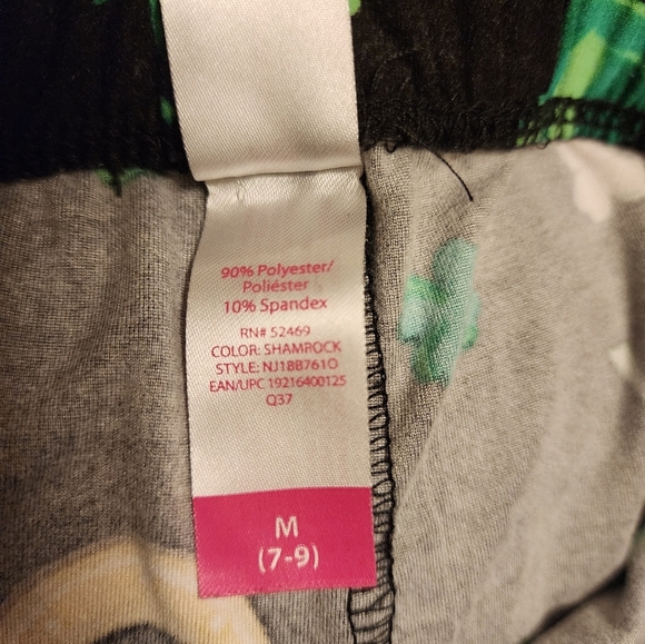Girls Shamrock Pajama Pants - No Boundaries Size M (7–9) - Picture 4 of 4
